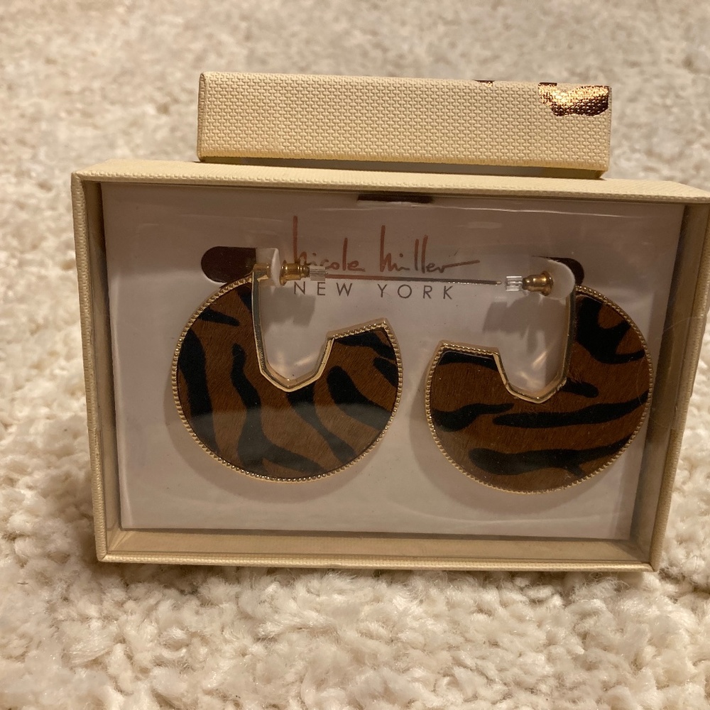 Earrings chunky half moon